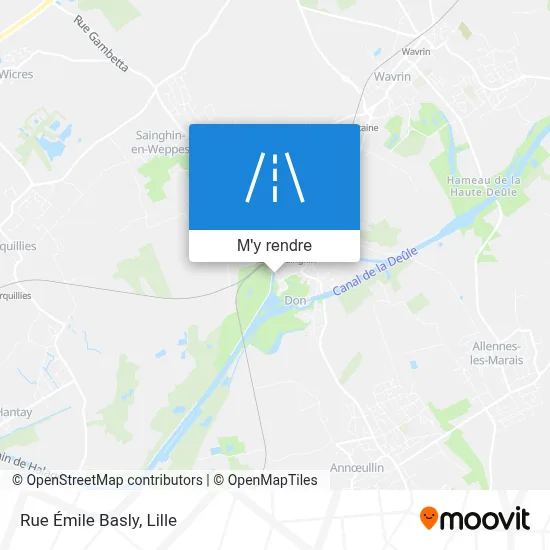 Rue Émile Basly plan