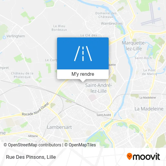 Rue Des Pinsons plan