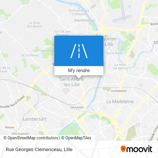 Rue Georges Clemenceau plan