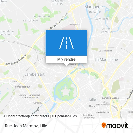 Rue Jean Mermoz plan