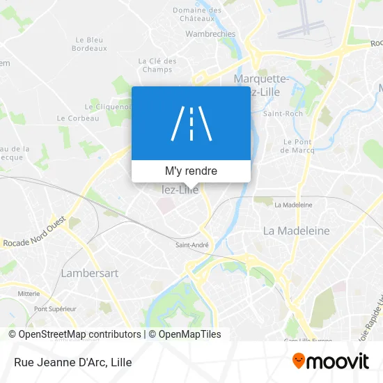 Rue Jeanne D'Arc plan