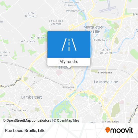 Rue Louis Braille plan