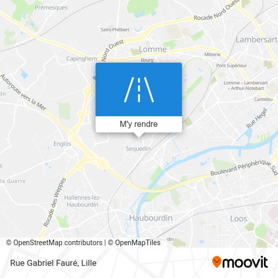 Rue Gabriel Fauré plan