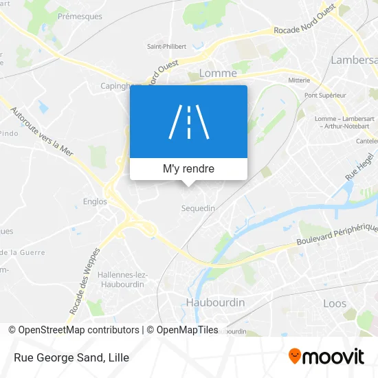 Rue George Sand plan