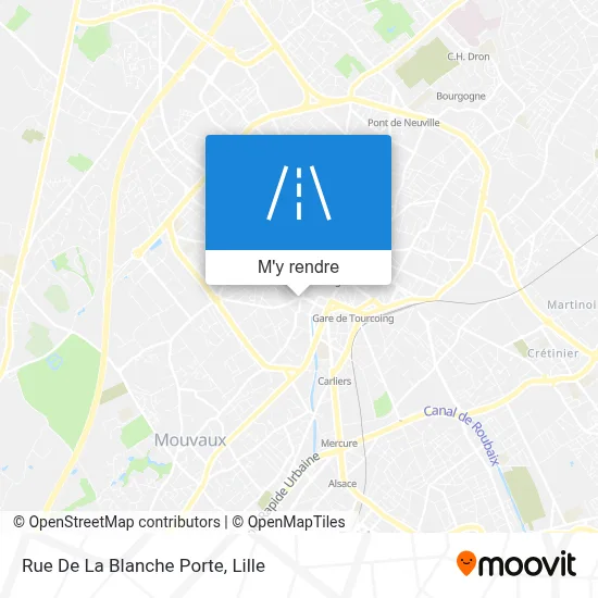 Rue De La Blanche Porte plan