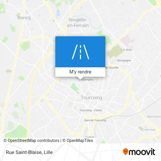 Rue Saint-Blaise plan