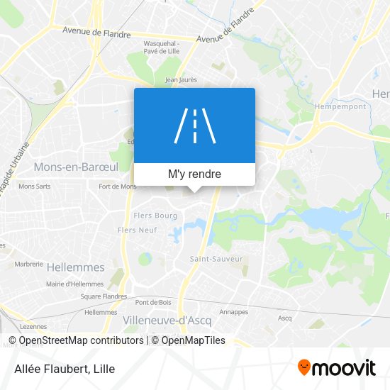 Allée Flaubert plan