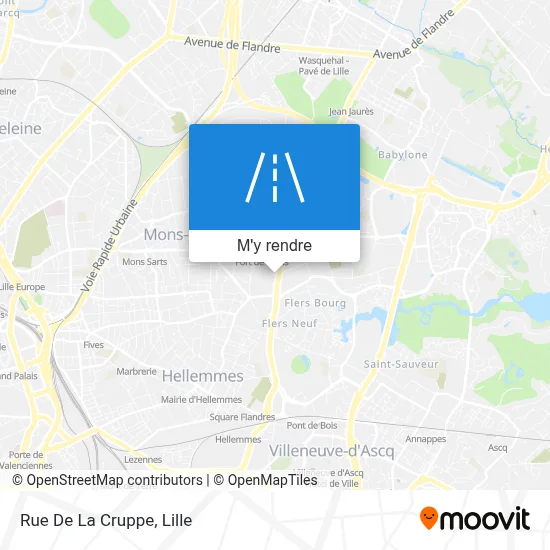 Rue De La Cruppe plan
