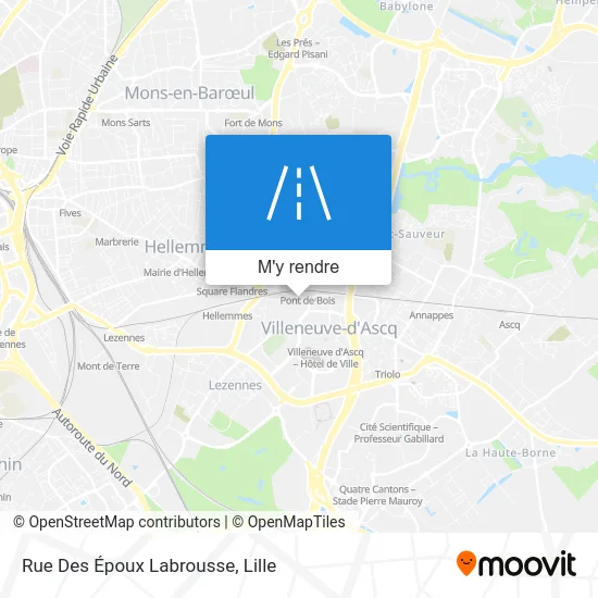 Rue Des Époux Labrousse plan