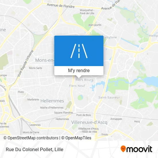 Rue Du Colonel Pollet plan