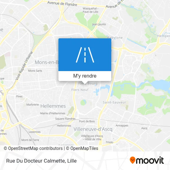 Rue Du Docteur Calmette plan