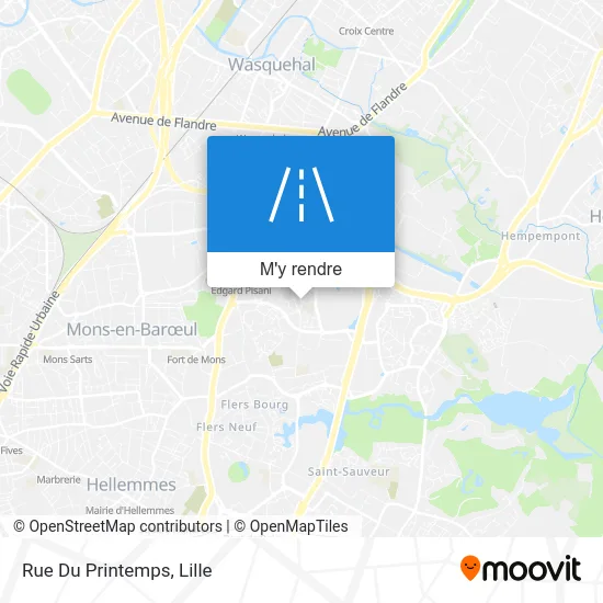 Rue Du Printemps plan