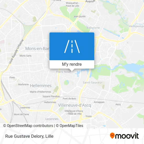 Rue Gustave Delory plan