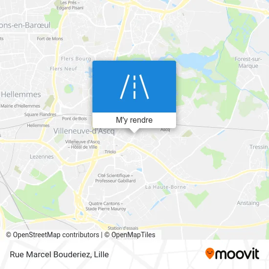 Rue Marcel Bouderiez plan