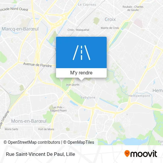 Rue Saint-Vincent De Paul plan