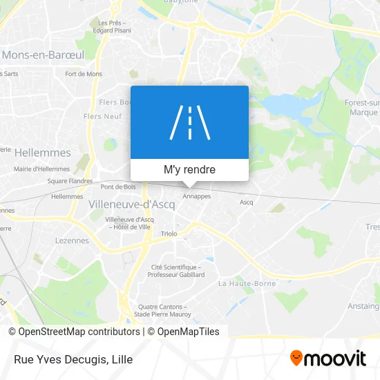 Rue Yves Decugis plan