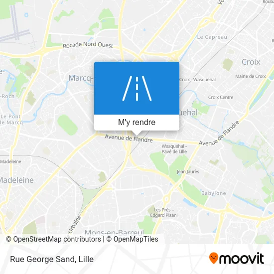 Rue George Sand plan