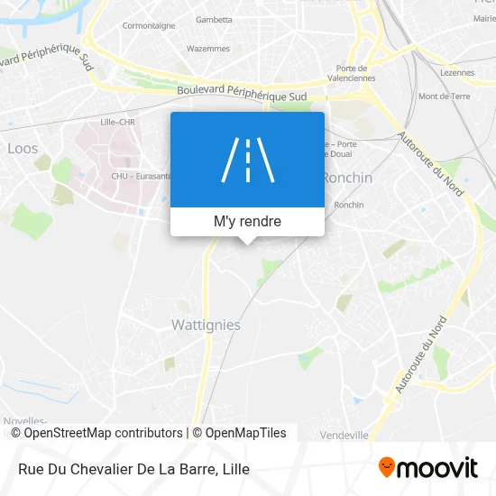 Rue Du Chevalier De La Barre plan