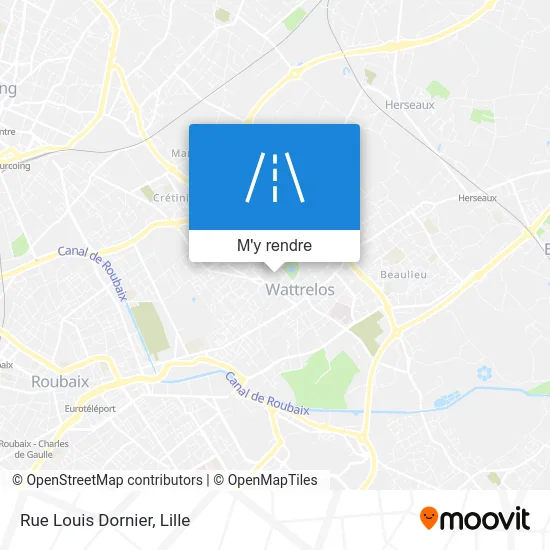 Rue Louis Dornier plan