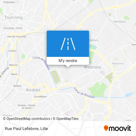 Rue Paul Lefebvre plan