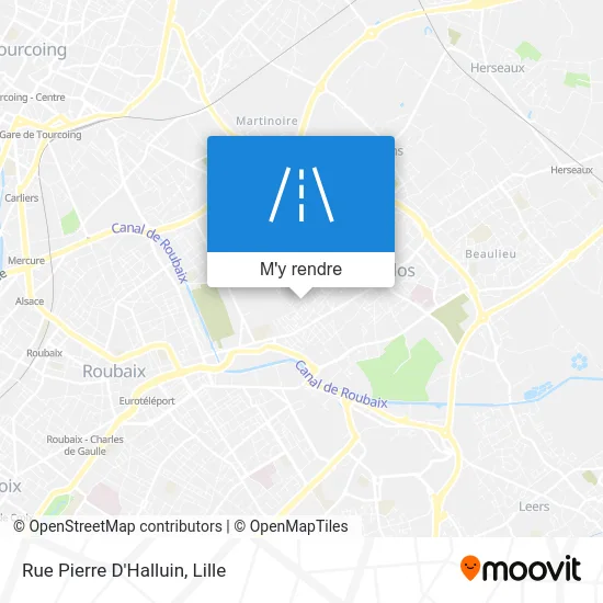 Rue Pierre D'Halluin plan