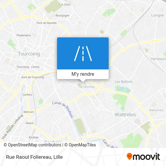 Rue Raoul Follereau plan