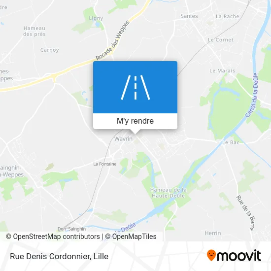 Rue Denis Cordonnier plan