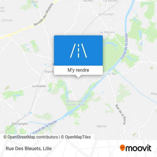 Rue Des Bleuets plan