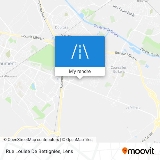 Rue Louise De Bettignies plan