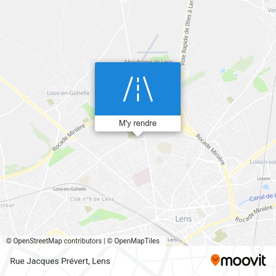 Rue Jacques Prévert plan