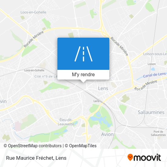 Rue Maurice Fréchet plan
