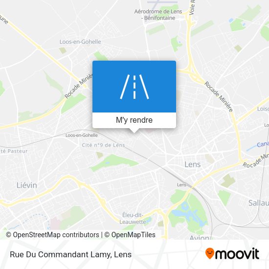 Rue Du Commandant Lamy plan
