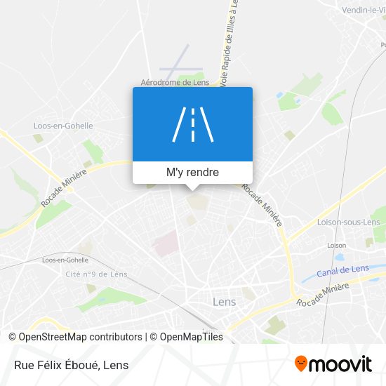 Rue Félix Éboué plan