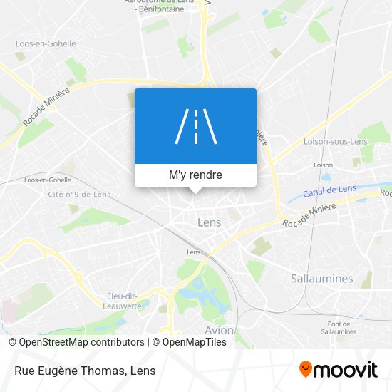 Rue Eugène Thomas plan