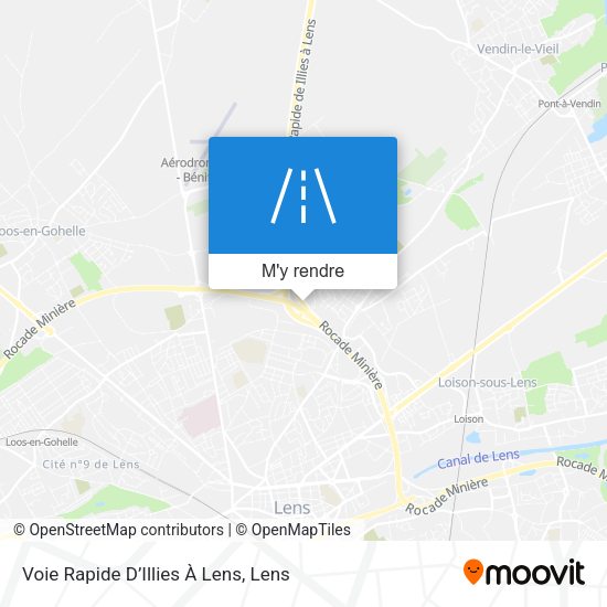 Voie Rapide D’Illies À Lens plan