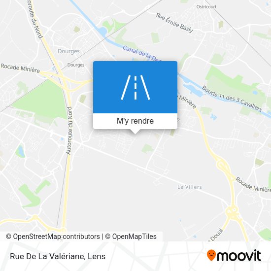 Rue De La Valériane plan