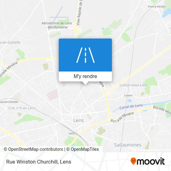 Rue Winston Churchill plan