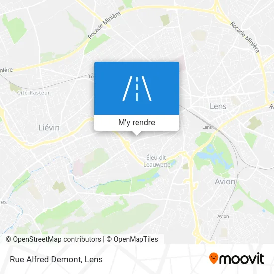 Rue Alfred Demont plan