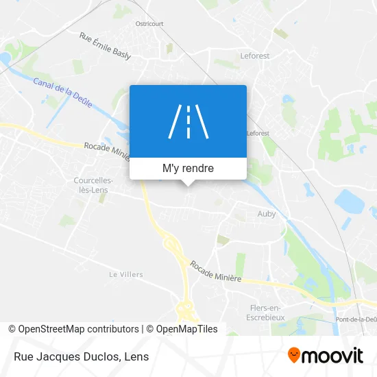 Rue Jacques Duclos plan