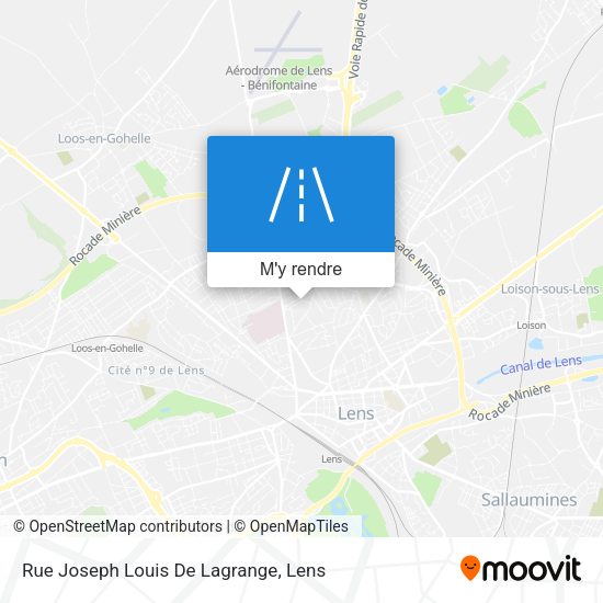 Rue Joseph Louis De Lagrange plan