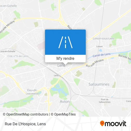 Rue De L'Hospice plan