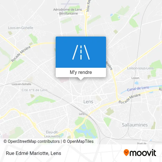 Rue Edmé Mariotte plan