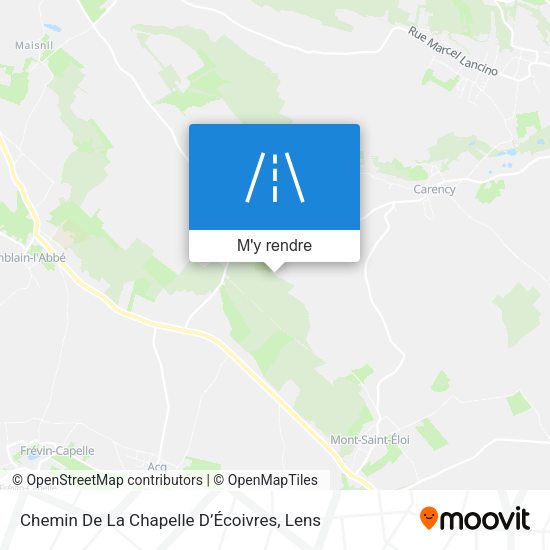 Chemin De La Chapelle D’Écoivres plan