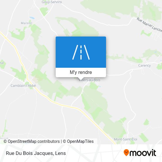 Rue Du Bois Jacques plan