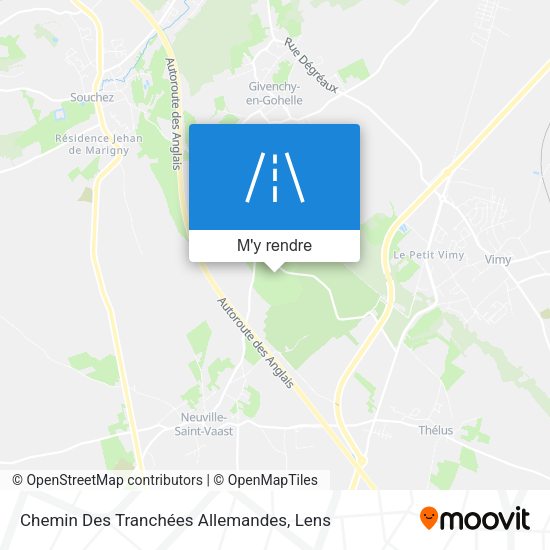 Chemin Des Tranchées Allemandes plan