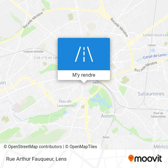 Rue Arthur Fauqueur plan