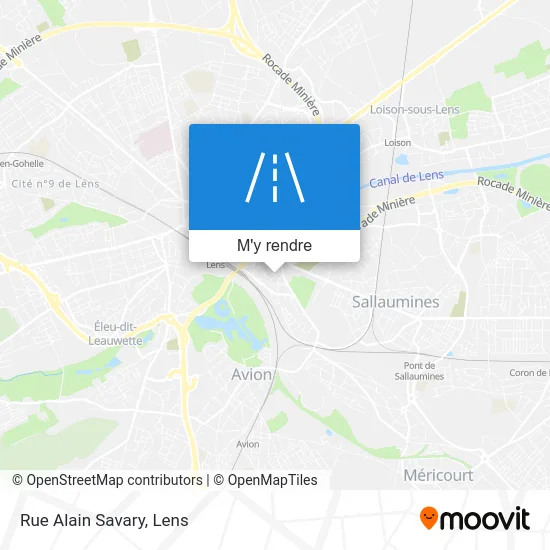 Rue Alain Savary plan