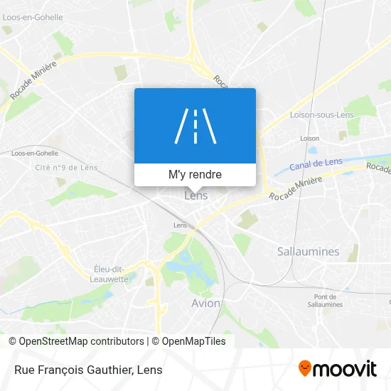 Rue François Gauthier plan