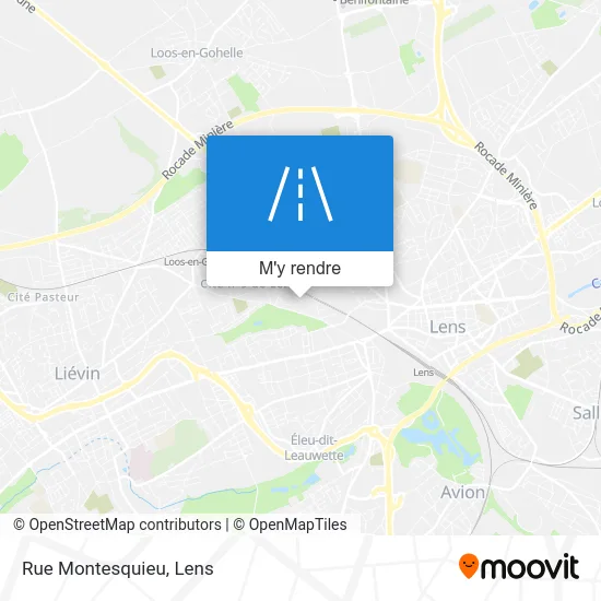 Rue Montesquieu plan