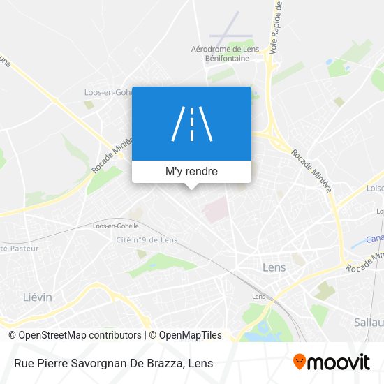 Rue Pierre Savorgnan De Brazza plan